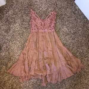 Free People Mauve Strappy Sundress